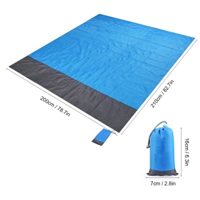 Portable Picnic Waterproof Beach Mat Pocket Sand Free Blanket Camping Tent Ground Mat Mattress Outdoor Camping Sleeping Mat